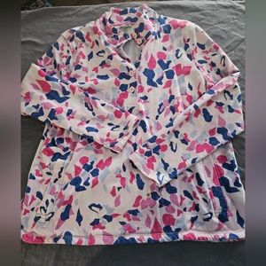 T by TALBOTS 1/2 BUTTON PULLOVER WOMENS XL